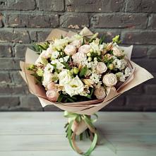 Букет цветов из:  Альстромерии, Розы и Хризантемы в Родионово-Несветайской