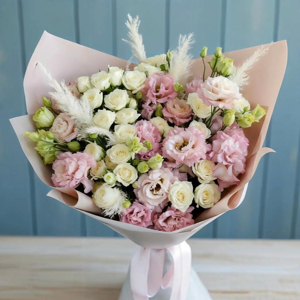 Букет цветов из: Альстромерии и Розы в Родионово-Несветайской