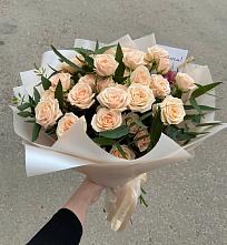 Букет Кремовые розы Латте в Родионово-Несветайской