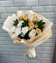 Букет цветов из:  Розы и Хризантемы в Родионово-Несветайской