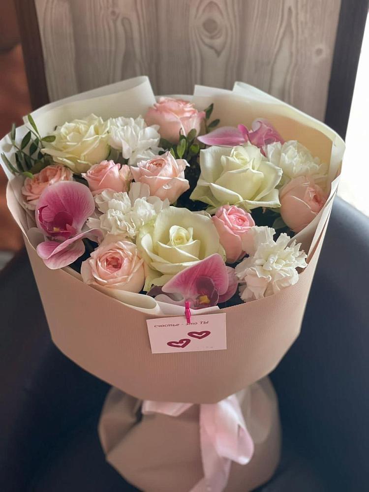 Букет цветов из: Орхидеи, Розы и Гвоздики в Родионово-Несветайской