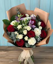 Букет цветов из:  Розы и Альстромерии в Родионово-Несветайской