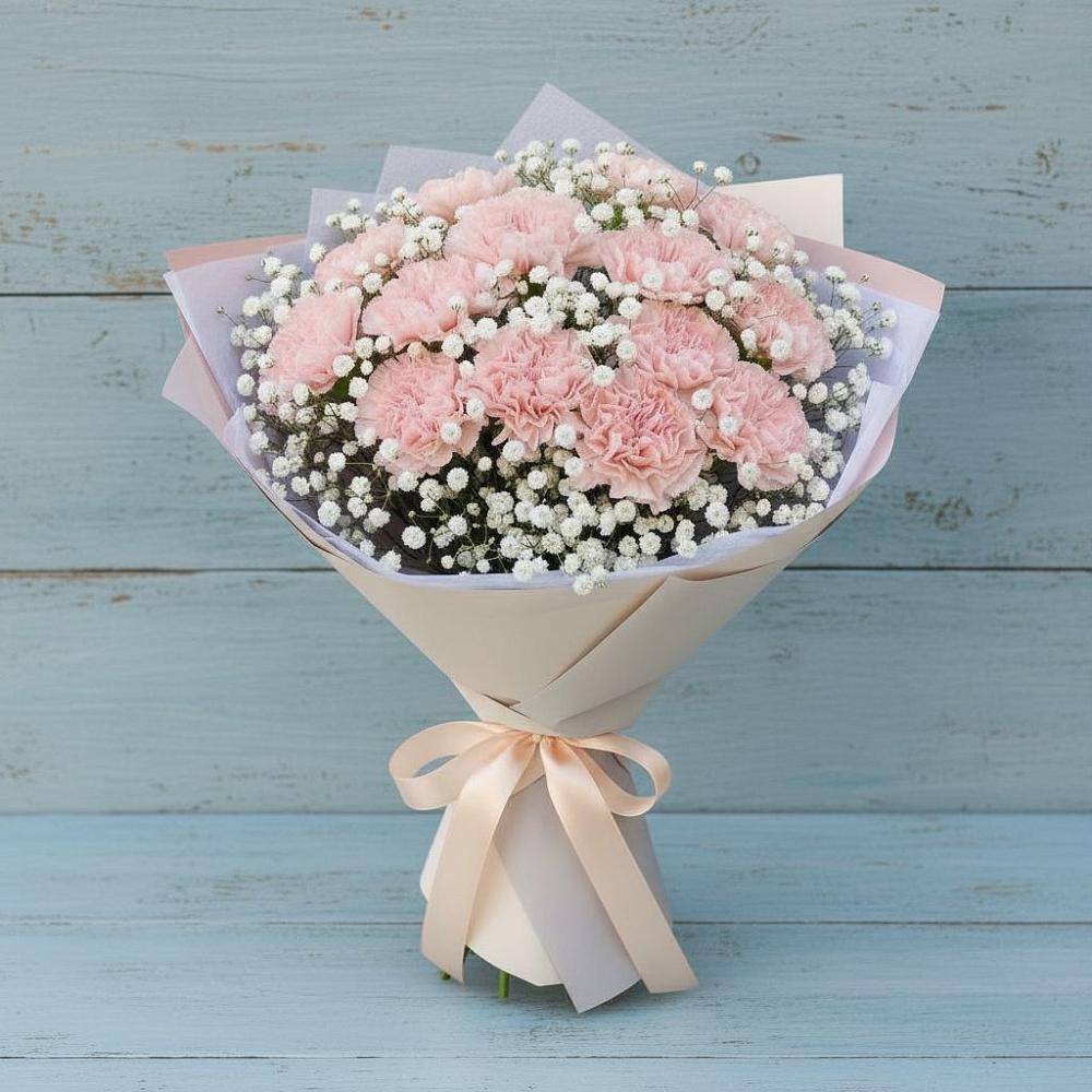 Букет цветов из: Гвоздики в Родионово-Несветайской