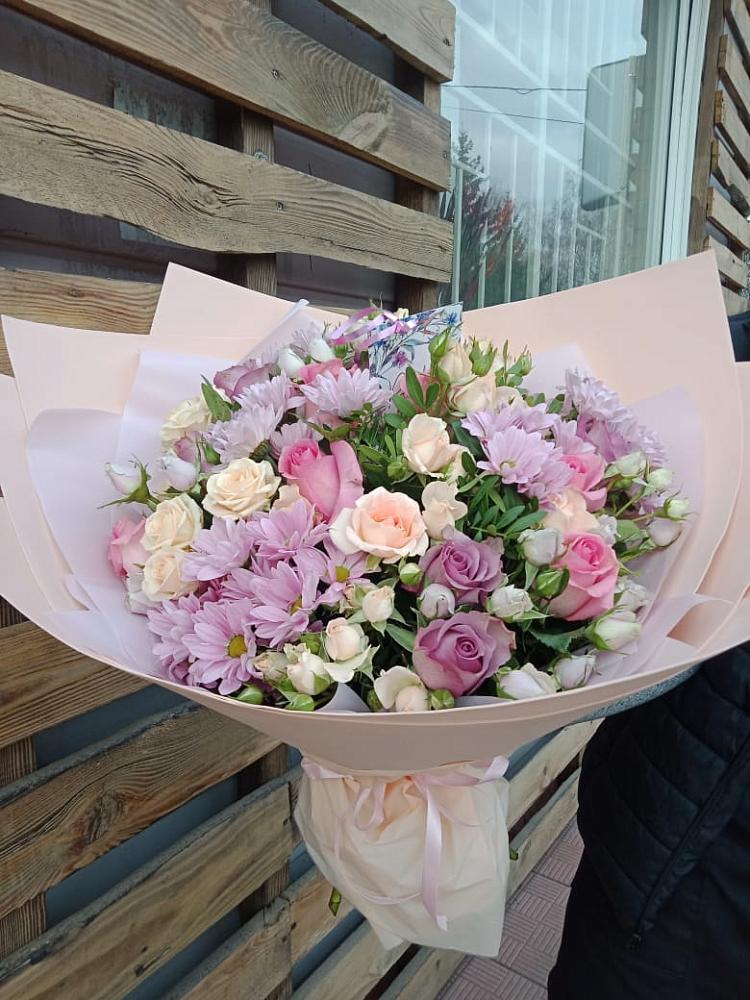 Букет цветов из: Розы и Хризантемы в Родионово-Несветайской