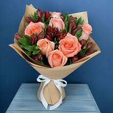 Букет цветов из:  Розы и Альстромерии #REPLACE_PRED# Родионово-Несветайской