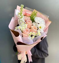 Букет цветов из:  Хризантемы и Розы в Родионово-Несветайской