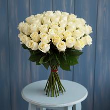 Букет 51 Белая роза Эдлесс Лав в Родионово-Несветайской
