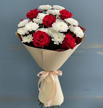 Букет цветов из:  Розы и Хризантемы #REPLACE_PRED# Родионово-Несветайской