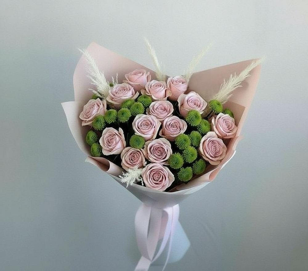 Букет цветов из: Розы и Хризантемы в Родионово-Несветайской