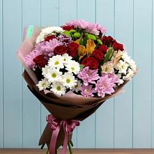 Букет цветов из:  Розы, Хризантемы и Альстромерии в Родионово-Несветайской