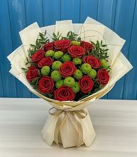 Букет цветов из:  Розы и Хризантемы в Родионово-Несветайской