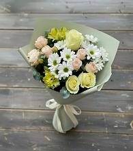 Букет цветов из:  Альстромерии, Розы и Хризантемы в Родионово-Несветайской