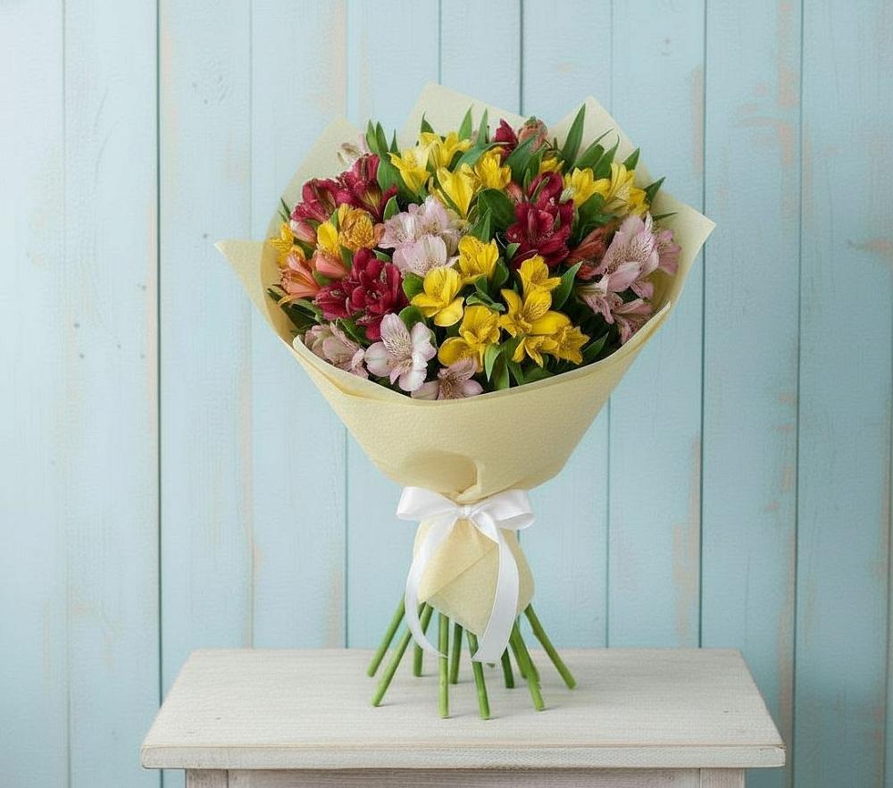 Букет цветов из: Альстромерии в Родионово-Несветайской