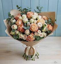 Букет цветов из:  Альстромерии и Розы в Родионово-Несветайской